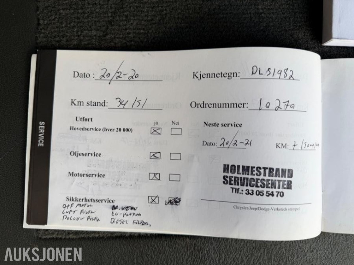 2007 Chrysler VOYAGER 2.8 Diesel, Automat, Cruisekontroll, S+V dekk