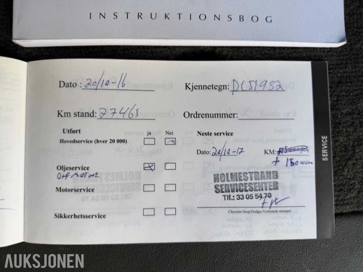 2007 Chrysler VOYAGER 2.8 Diesel, Automat, Cruisekontroll, S+V dekk