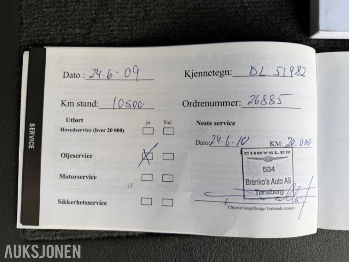 2007 Chrysler VOYAGER 2.8 Diesel, Automat, Cruisekontroll, S+V dekk