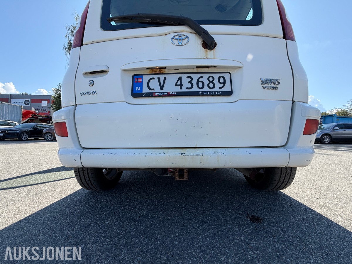 2005 Toyota YARIS VERSO 1.3-84 / Automat / EU-OK til 09.2027