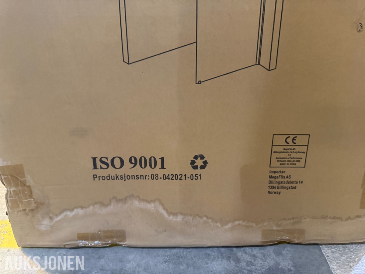 Celeste fast dusjvegg 80x190 cm