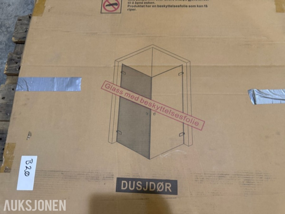 Celeste Vetro dusjdør 90 cm i 8 mm klart glass
