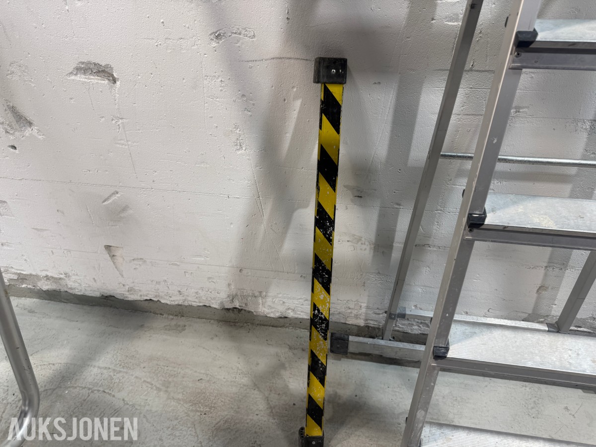 3 Stk Zarges stiger, arbeidsbukk og Khiment arbeidsplattform