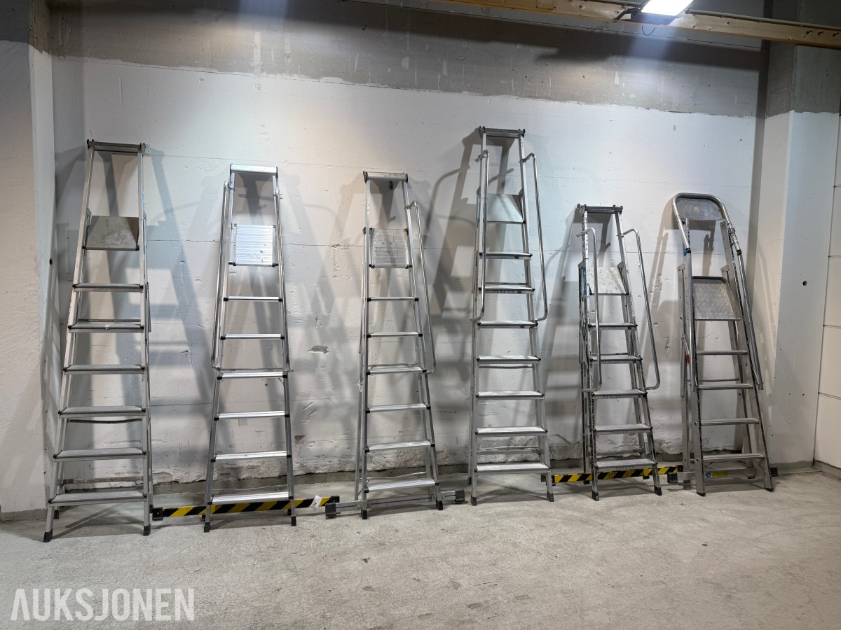 Parti med Zarges og Khiment trappestiger i aluminium