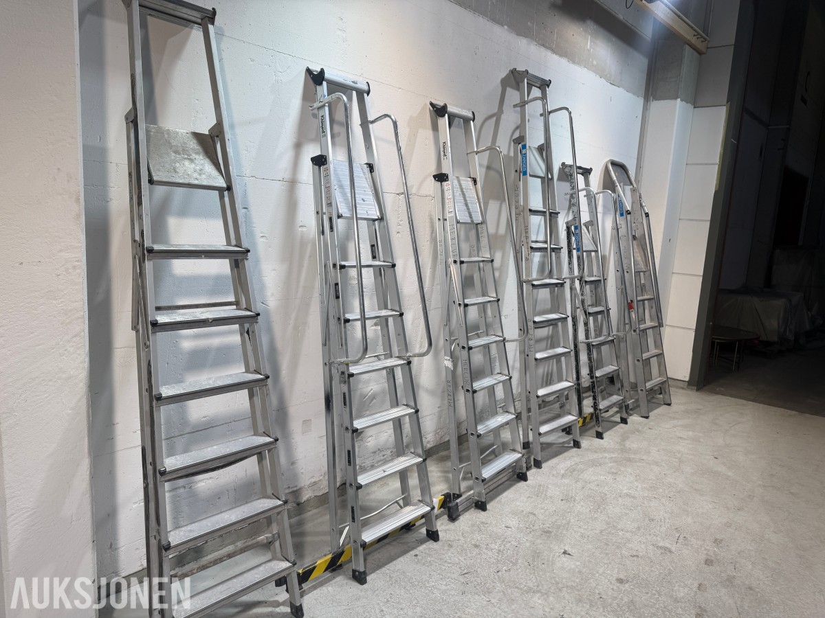 Parti med Zarges og Khiment trappestiger i aluminium