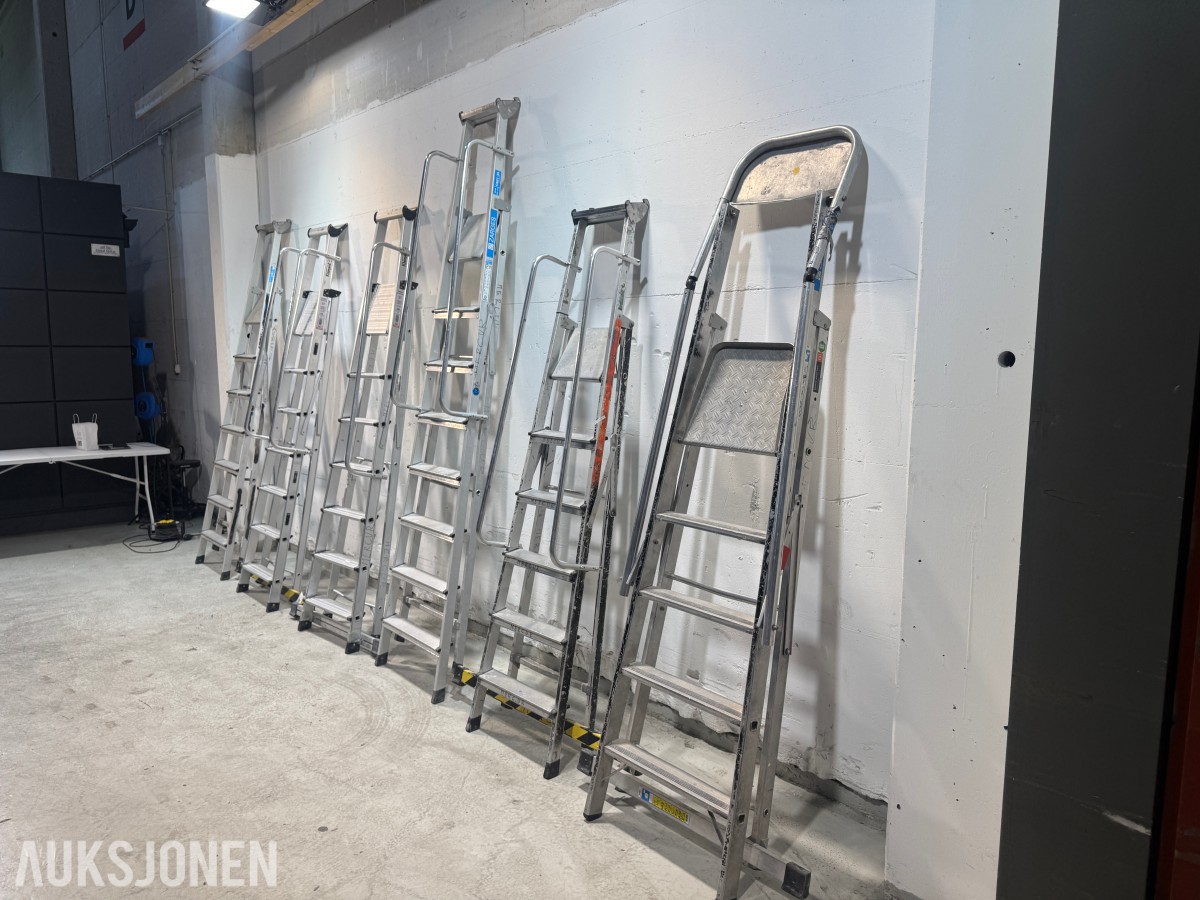 Parti med Zarges og Khiment trappestiger i aluminium