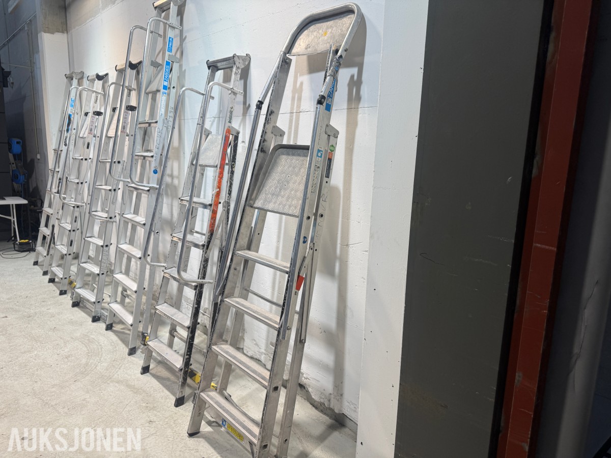 Parti med Zarges og Khiment trappestiger i aluminium