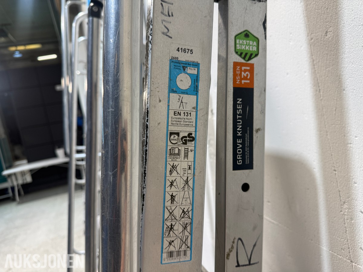 Parti med Zarges og Khiment trappestiger i aluminium
