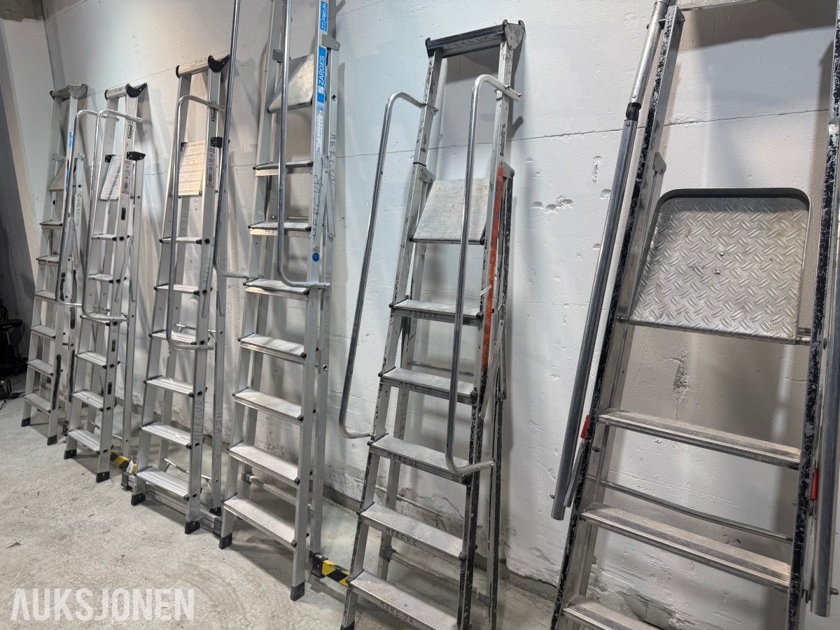 Parti med Zarges og Khiment trappestiger i aluminium