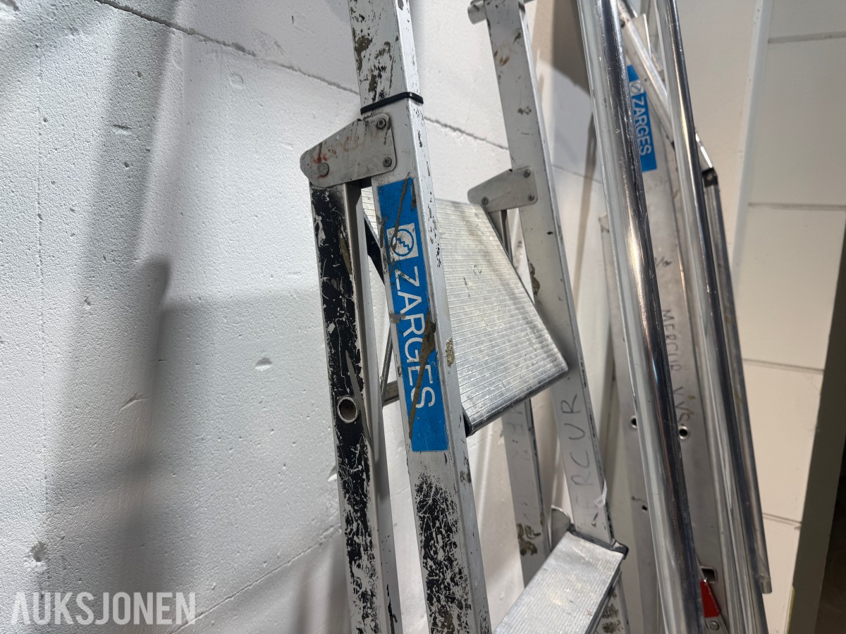 Parti med Zarges og Khiment trappestiger i aluminium