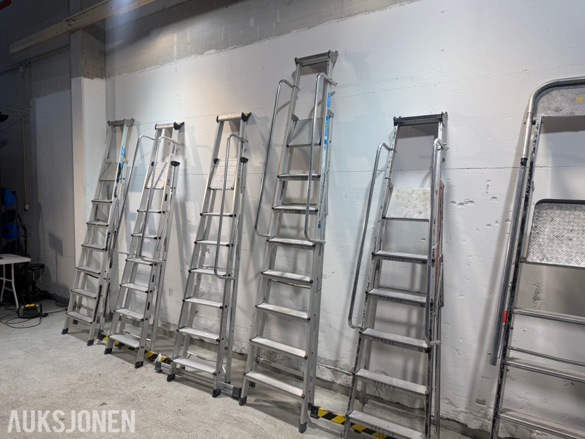 Parti med Zarges og Khiment trappestiger i aluminium