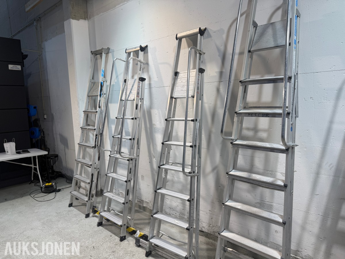 Parti med Zarges og Khiment trappestiger i aluminium