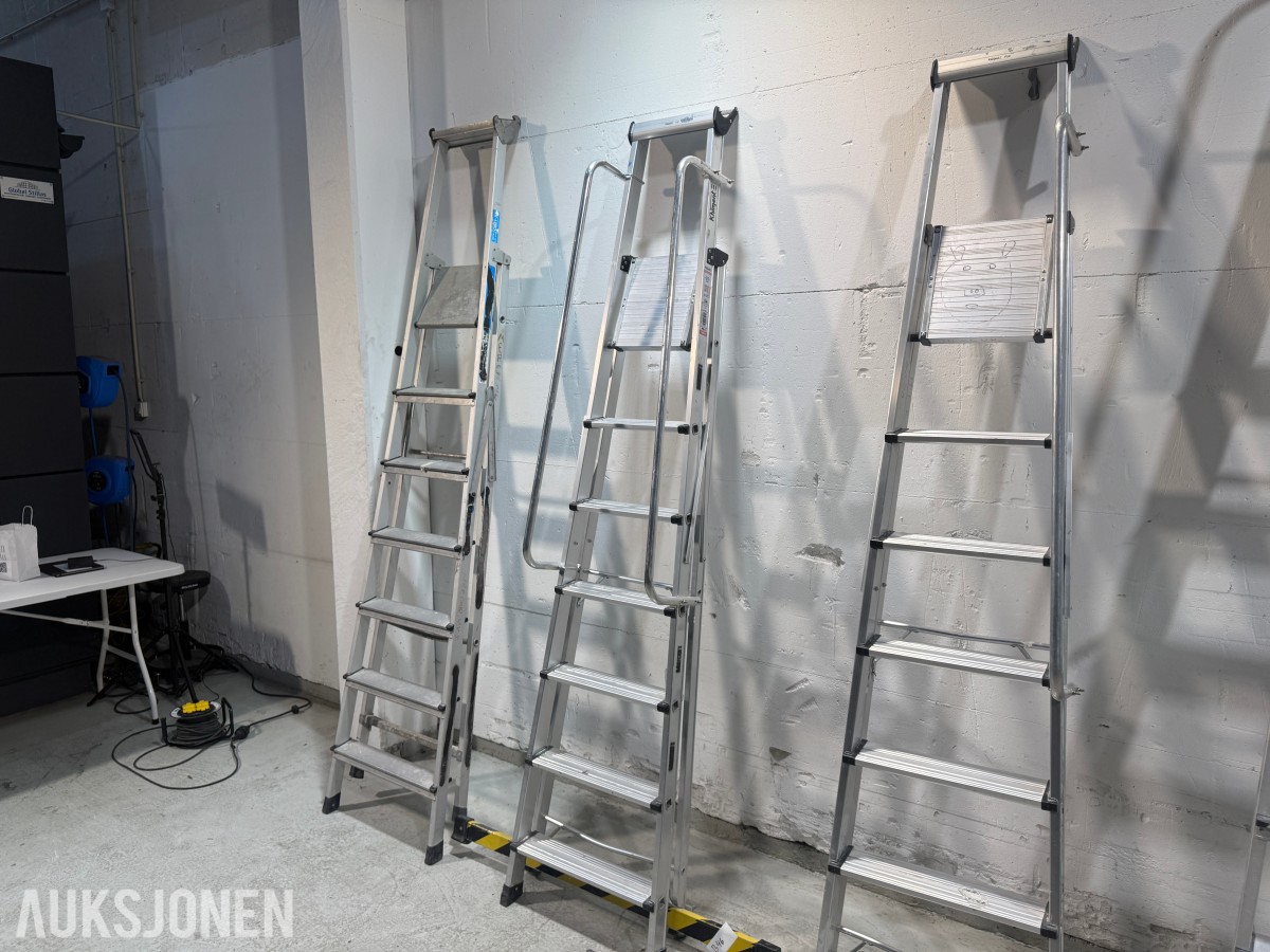 Parti med Zarges og Khiment trappestiger i aluminium