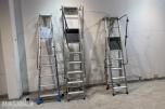 3 stk. Khiment Professional trappestiger og arbeidsplattformer i aluminium