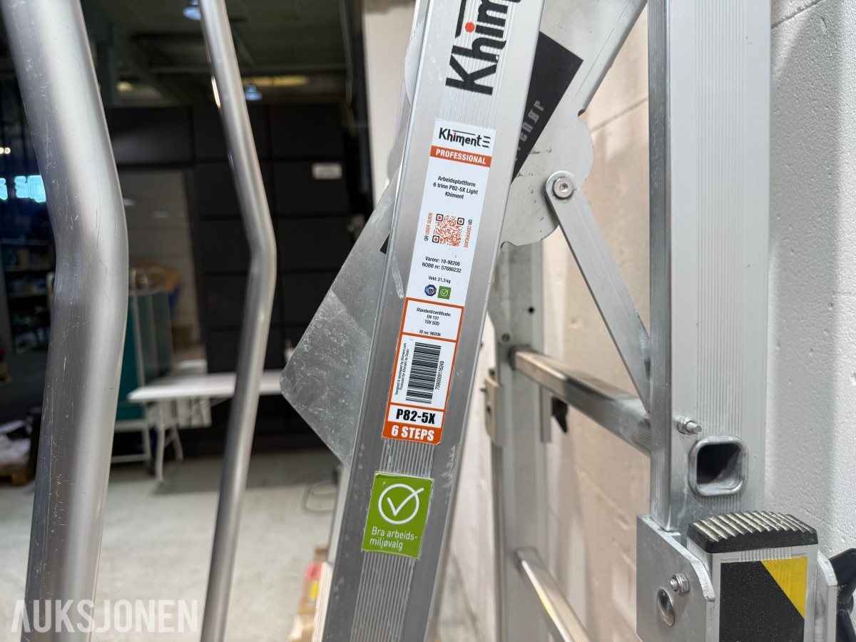 Khiment arbeidsplattform, trappestige og stigedeler