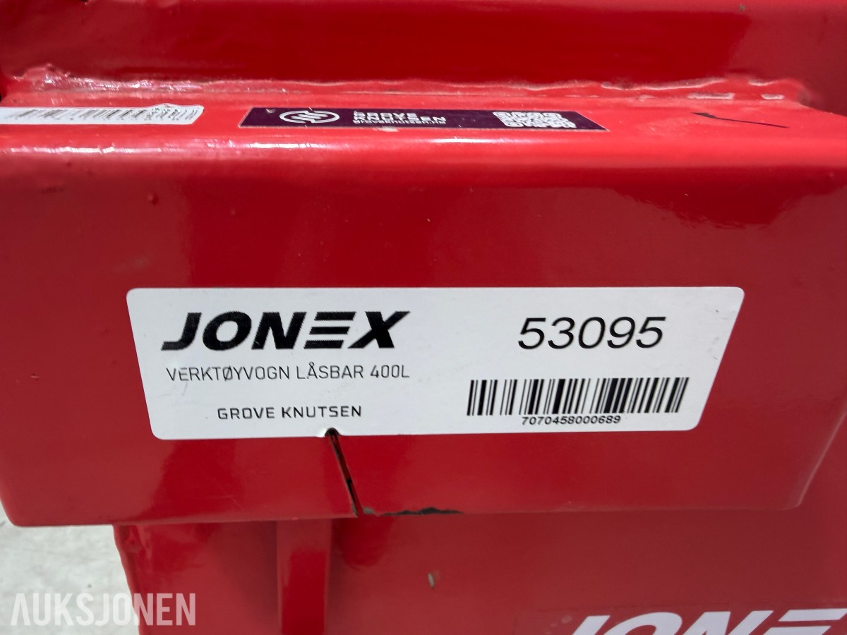 Jonex verktøytralle med skrustikke