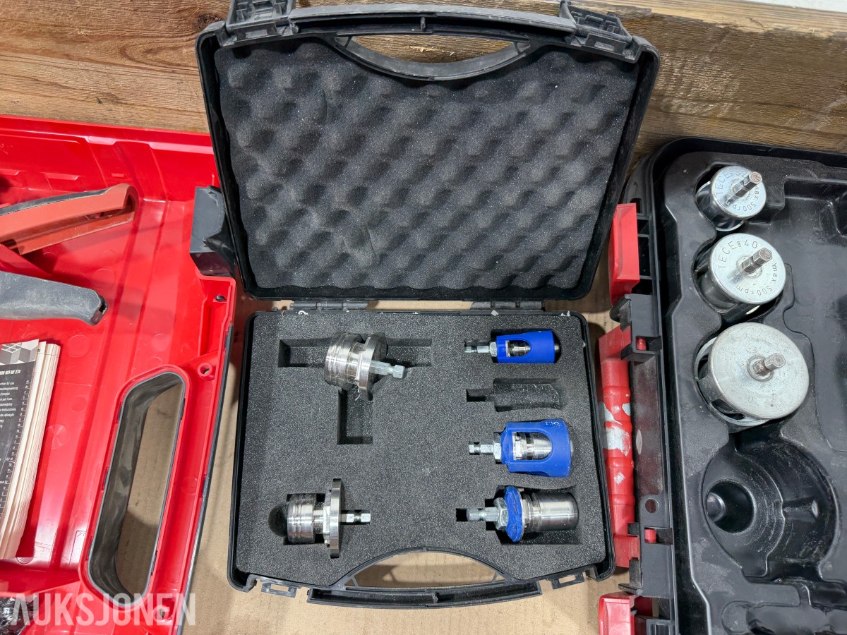 Rørleggerverktøy med Hilti HDM 330, TECE og rørkuttere