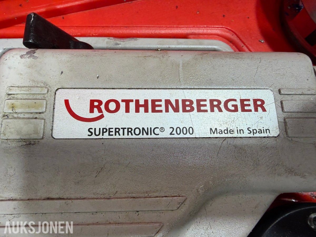 Rothenberger rørverktøy med Supertronic 2000 og tilbehør