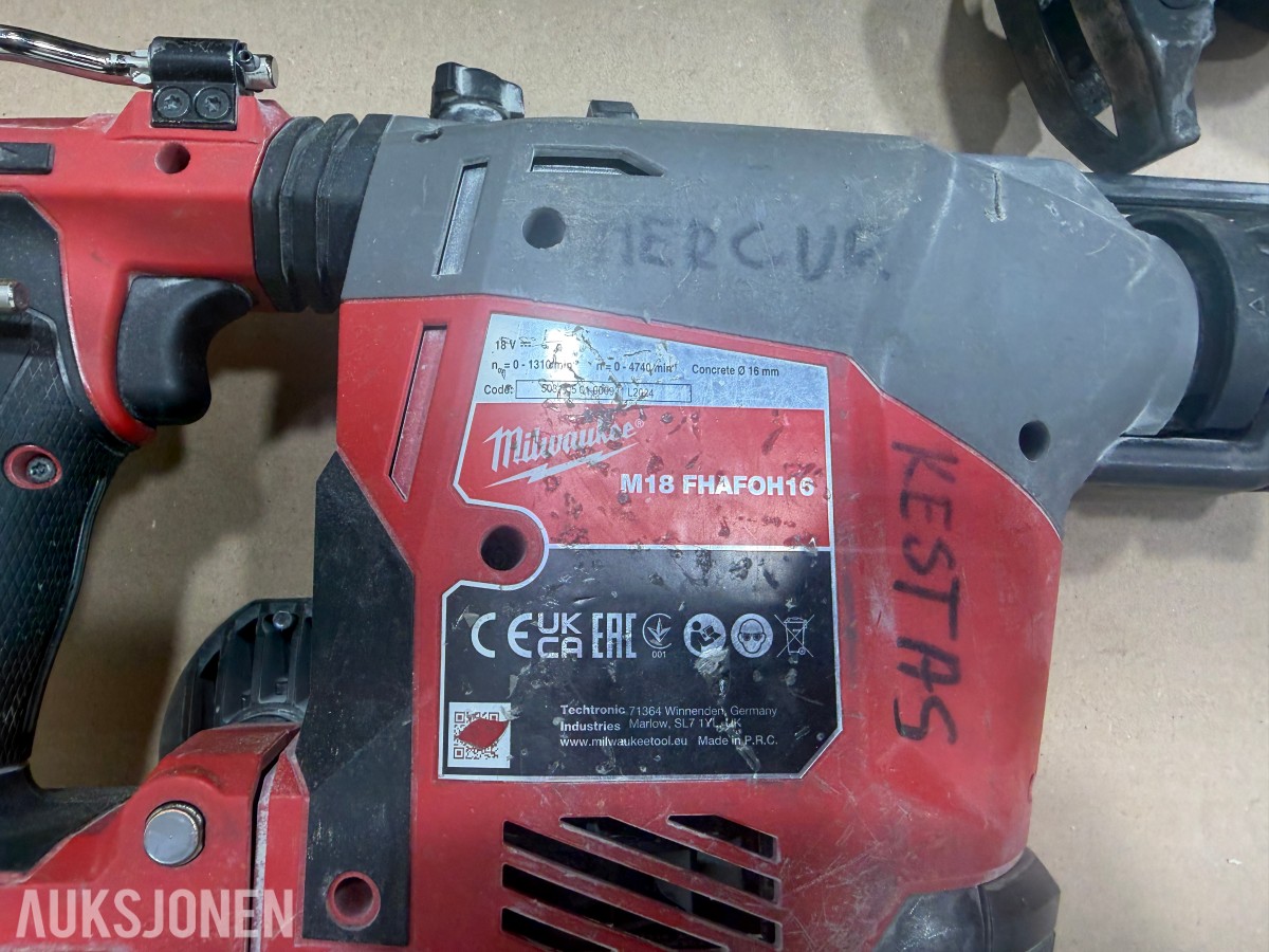Milwaukee M18/M12 elektroverktøy, pressverktøy og Geberit Mapress pressbakker++