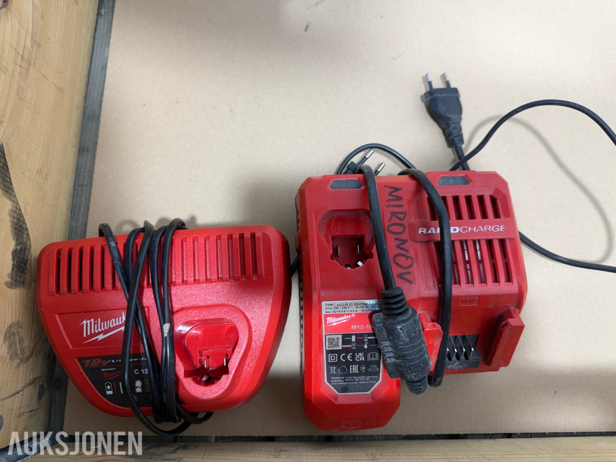 Milwaukee M18/M12 elektroverktøy, pressverktøy og Geberit Mapress pressbakker++