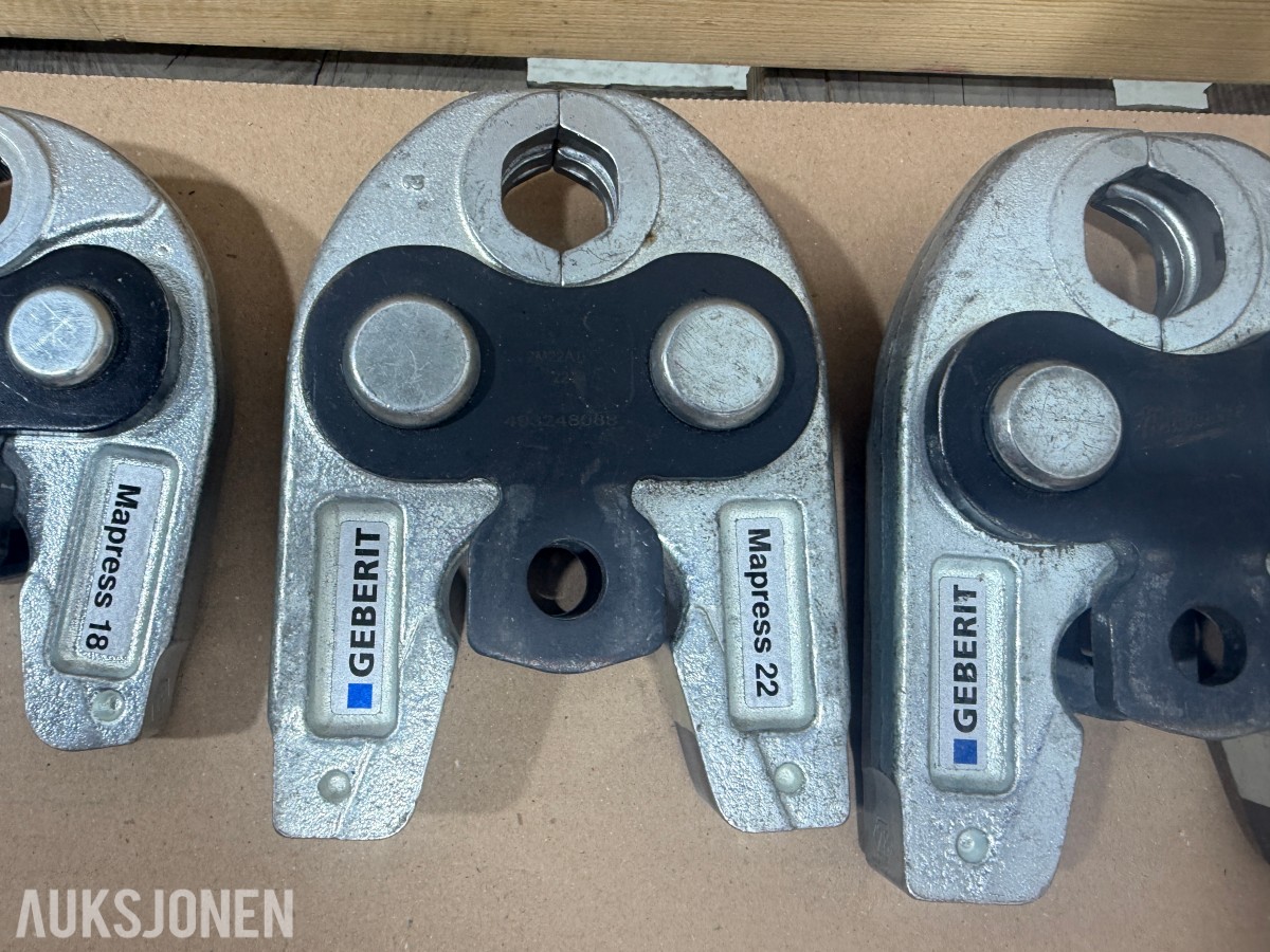 Milwaukee M18/M12 elektroverktøy, pressverktøy og Geberit Mapress pressbakker++