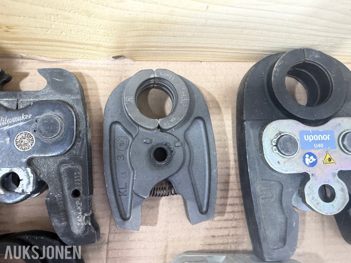 Milwaukee M12/M18 verktøy, batterier, ladere og pressbakker