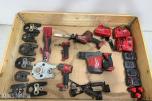 Milwaukee M12/M18 verktøy, batterier, ladere og pressbakker