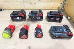 Milwaukee M12/M18 verktøy, batterier, ladere og pressbakker