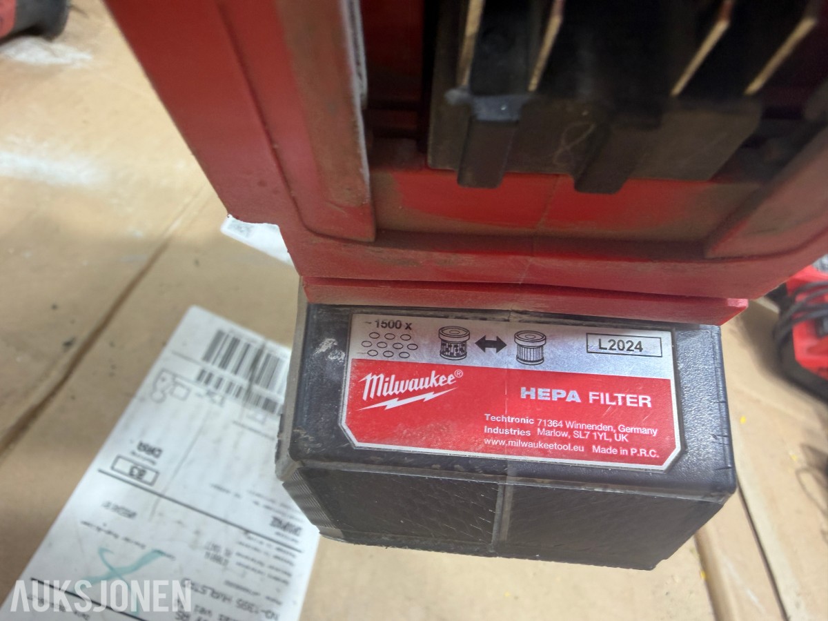 Milwaukee M18/M12 elektroverktøy, pressverktøy, pressbakker, batterier og ladere
