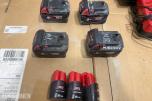 Milwaukee M18/M12 elektroverktøy, pressverktøy, pressbakker, batterier og ladere