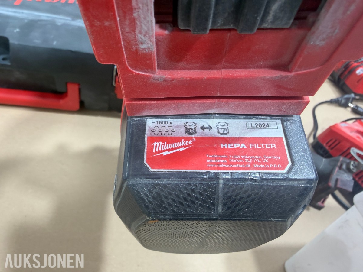 Milwaukee M18/M12 Muttertrekker/meiselhammer/bajonettsag/, batterier og ladere