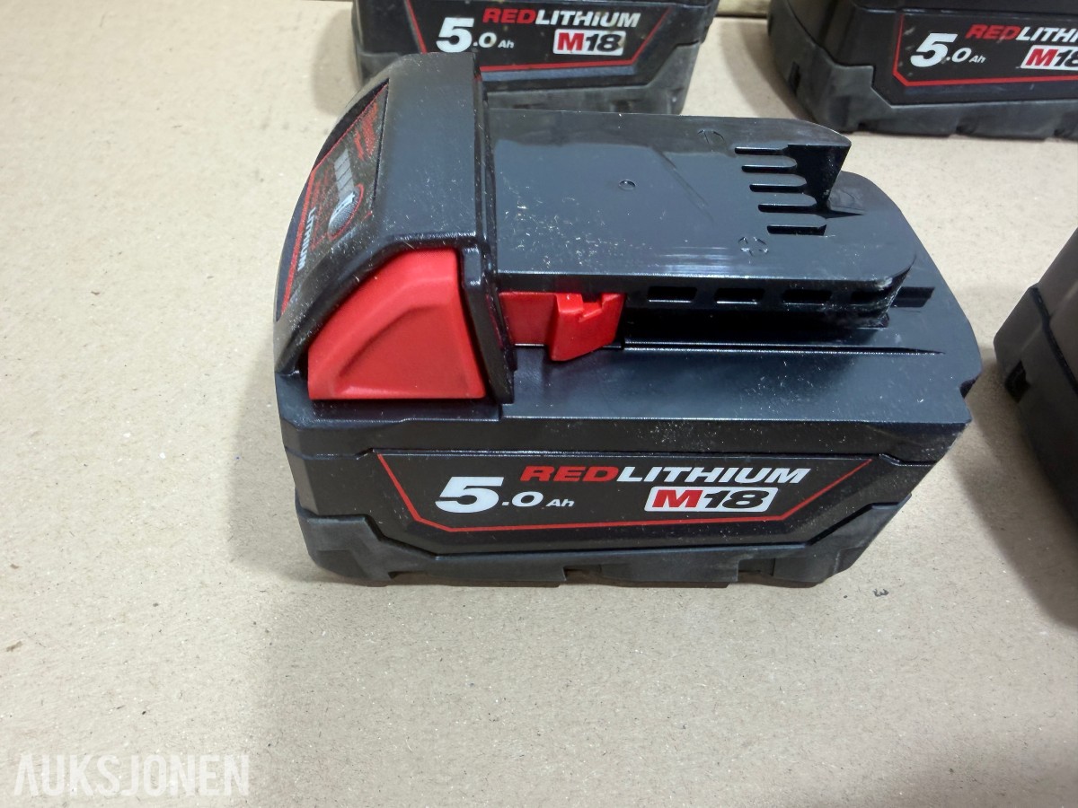 Milwaukee M18/M12 Muttertrekker/meiselhammer/bajonettsag/, batterier og ladere
