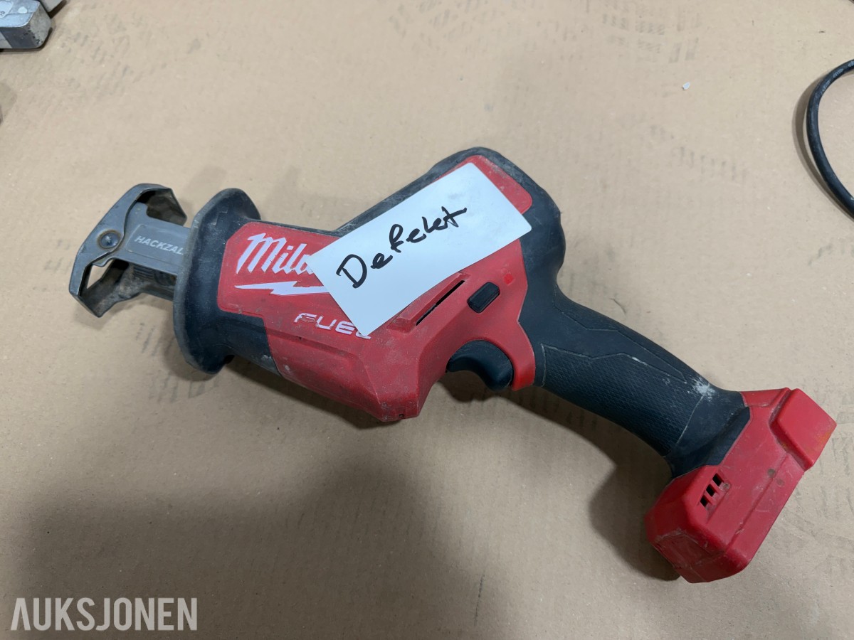 Milwaukee M12/M18 verktøy, batterier, ladere og Geberit Mapress pressbakker