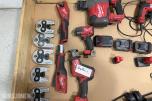 Milwaukee M12/M18 verktøy, batterier, ladere og Geberit Mapress pressbakker