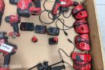 Milwaukee M12/M18 verktøy, batterier, ladere og Geberit Mapress pressbakker