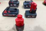 Milwaukee M12/M18 verktøy, batterier, ladere og Geberit Mapress pressbakker