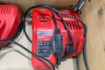 Milwaukee M12/M18 verktøy, batterier, ladere og Geberit Mapress pressbakker