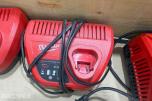Milwaukee M12/M18 verktøy, batterier, ladere og Geberit Mapress pressbakker