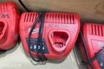 Milwaukee M12/M18 verktøy, batterier, ladere og Geberit Mapress pressbakker