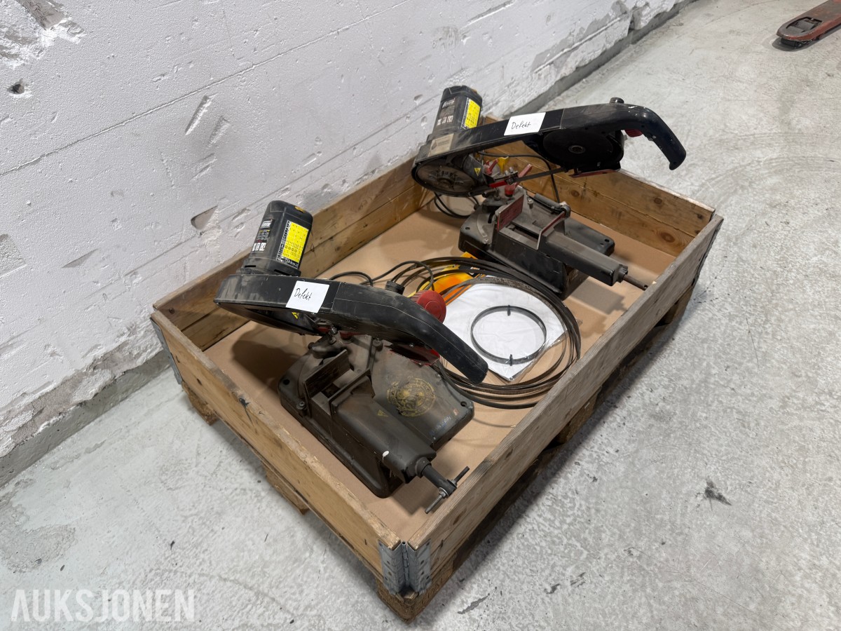2 stk Femi ABS NG120 metallbåndsager med sagbånd