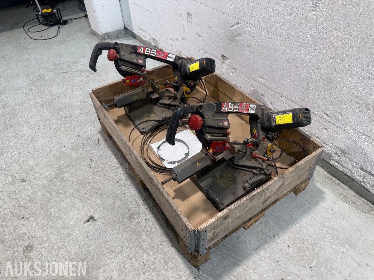 2 stk Femi ABS NG120 metallbåndsager med sagbånd