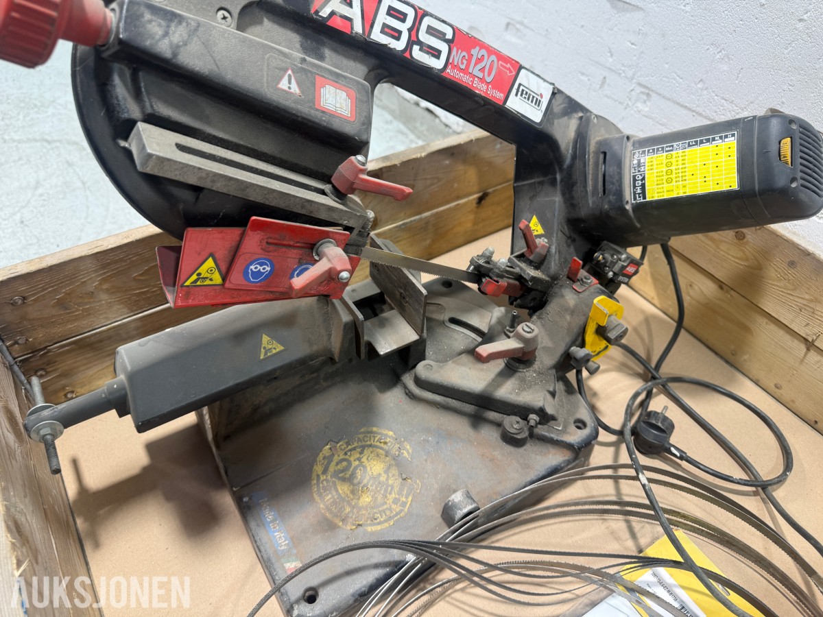 2 stk Femi ABS NG120 metallbåndsager med sagbånd