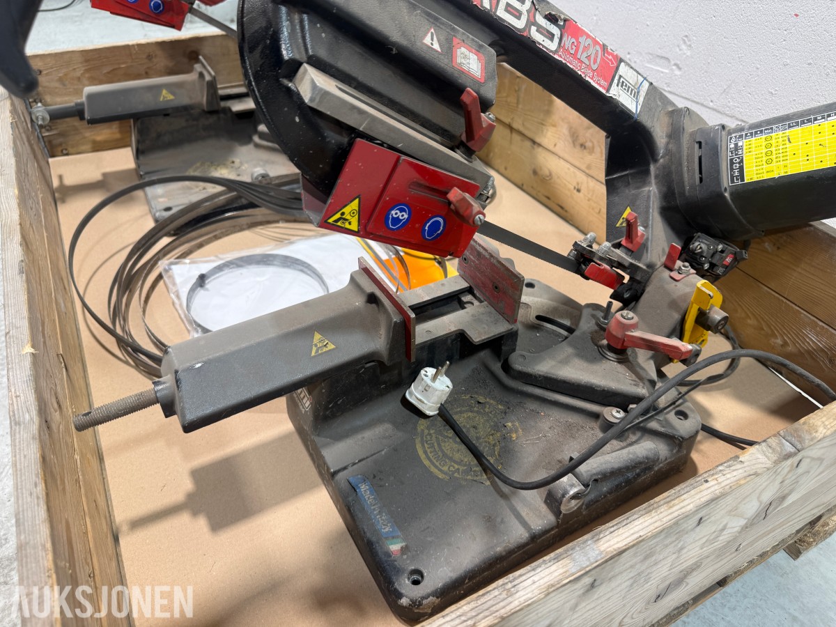 2 stk Femi ABS NG120 metallbåndsager med sagbånd