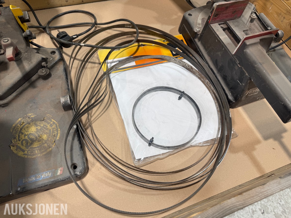 2 stk Femi ABS NG120 metallbåndsager med sagbånd