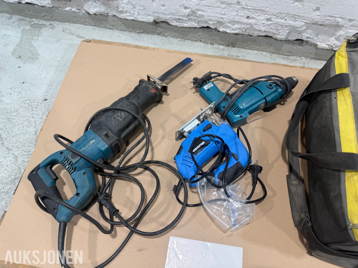 Elektrisk verktøy – Makita, Exact og Biltema
