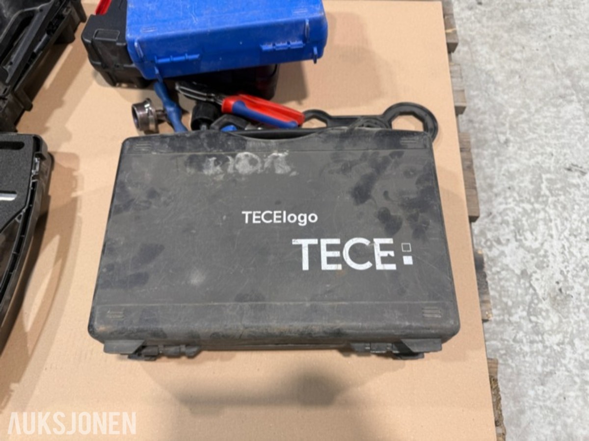 5 stk TECE verktøysett for rørinstallasjon 