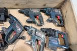 Større parti Bosch Professional 18V elektroverktøy, batterier og ladere