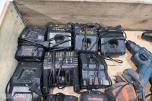 Større parti Bosch Professional 18V elektroverktøy, batterier og ladere