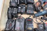 Større parti Bosch Professional 18V elektroverktøy, batterier og ladere