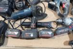 Større parti Bosch Professional 18V elektroverktøy, batterier og ladere